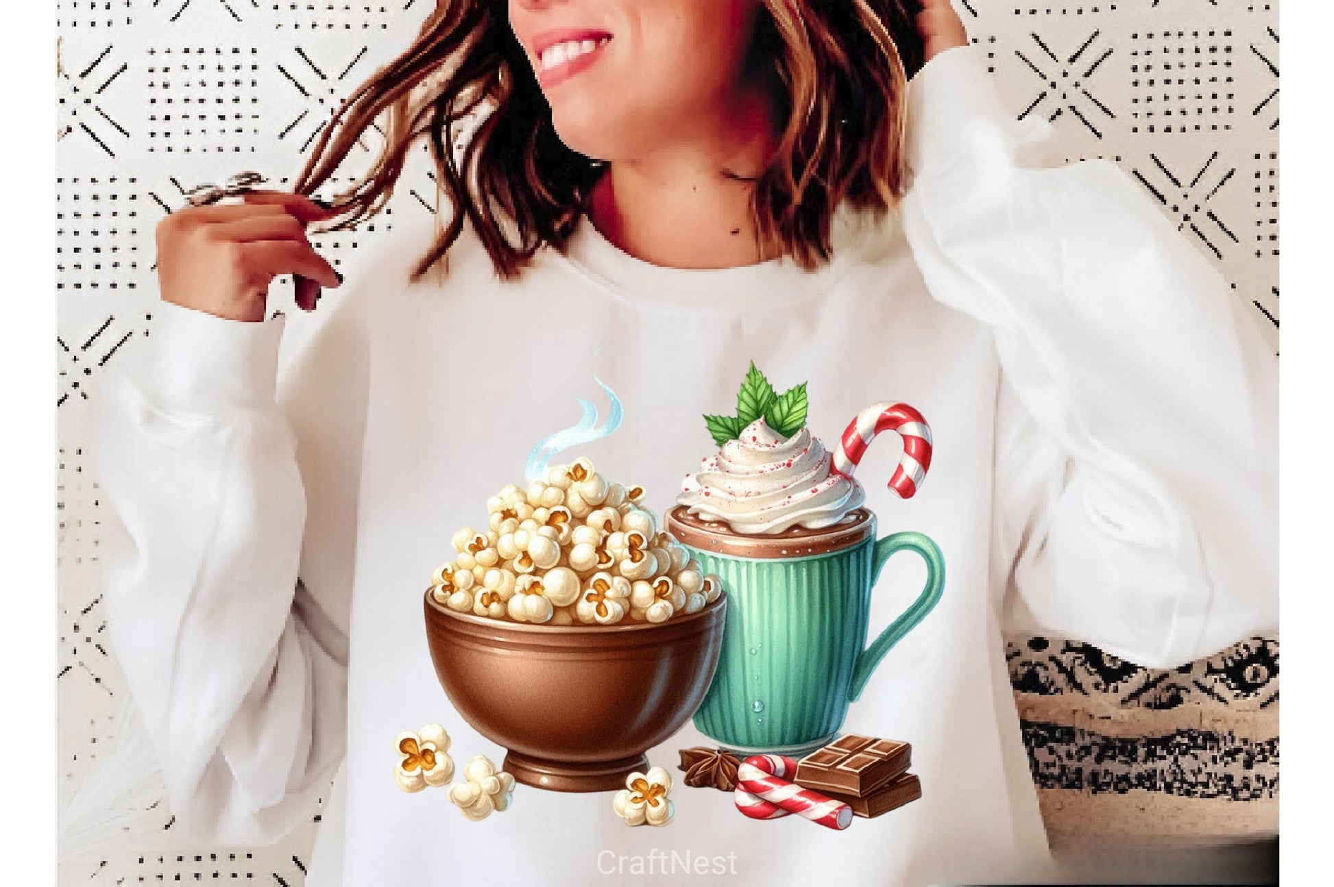 Christmas Ice Cream Cherry Milkshake Clipart Bundle 2 - CraftNest - Digital Crafting and Art