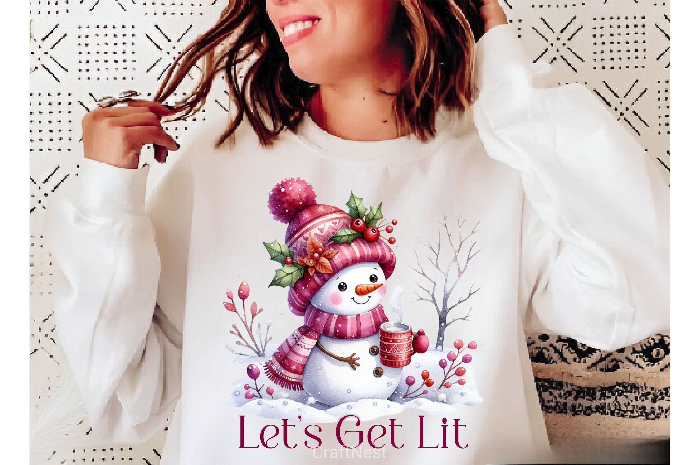 Lets Get Lit Merry Christmas Clipart Bundle 2 - CraftNest - Digital Crafting and Art