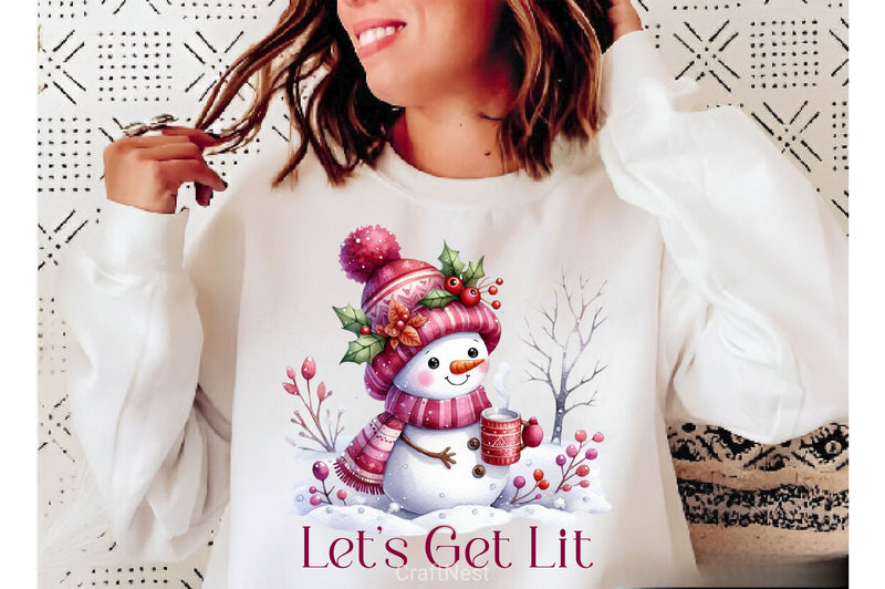 Lets Get Lit Merry Christmas Clipart Bundle 2 - CraftNest - Digital Crafting and Art