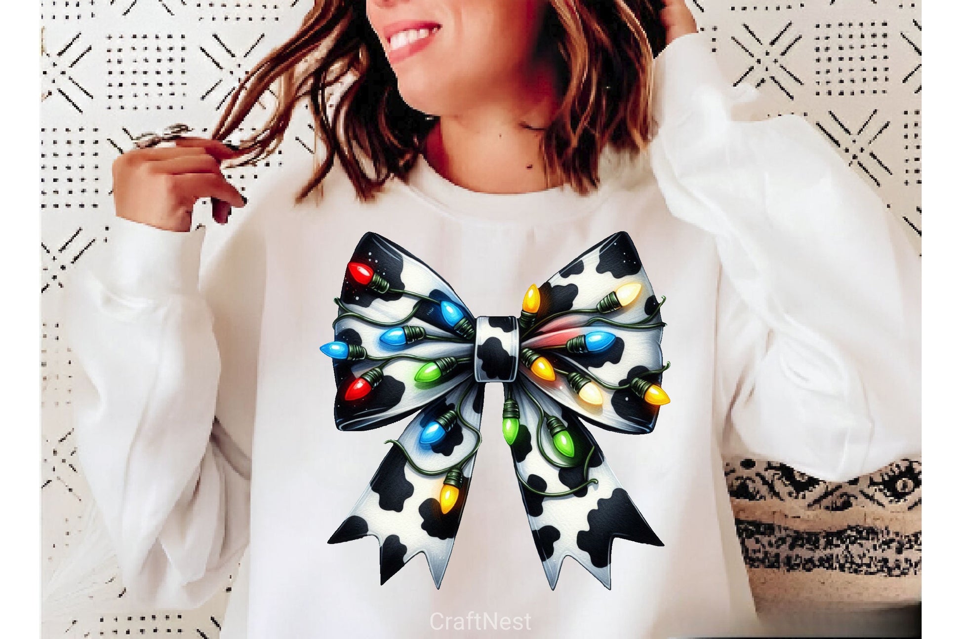 Coquette Christmas Bow Lights Bow Clipart Bundle 2 - CraftNest - Digital Crafting and Art