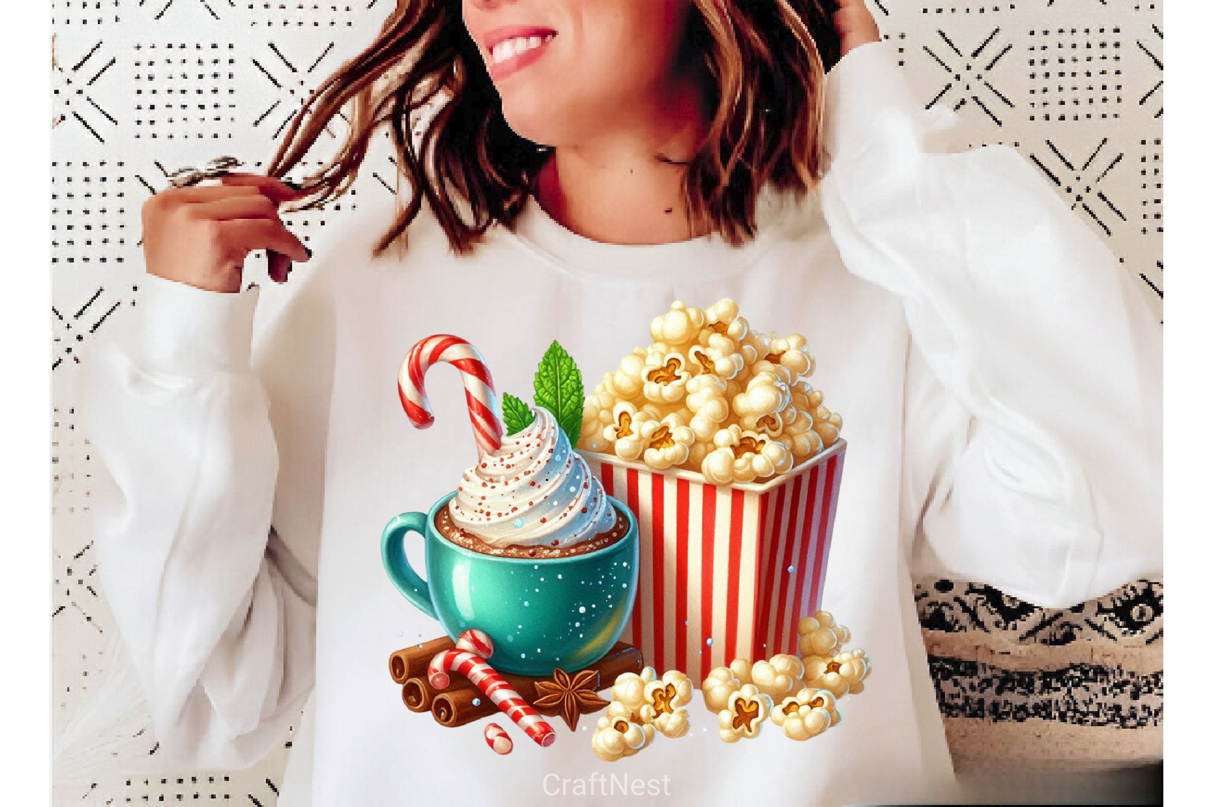 Christmas Ice Cream Cherry Milkshake Clipart Bundle 7 - CraftNest - Digital Crafting and Art