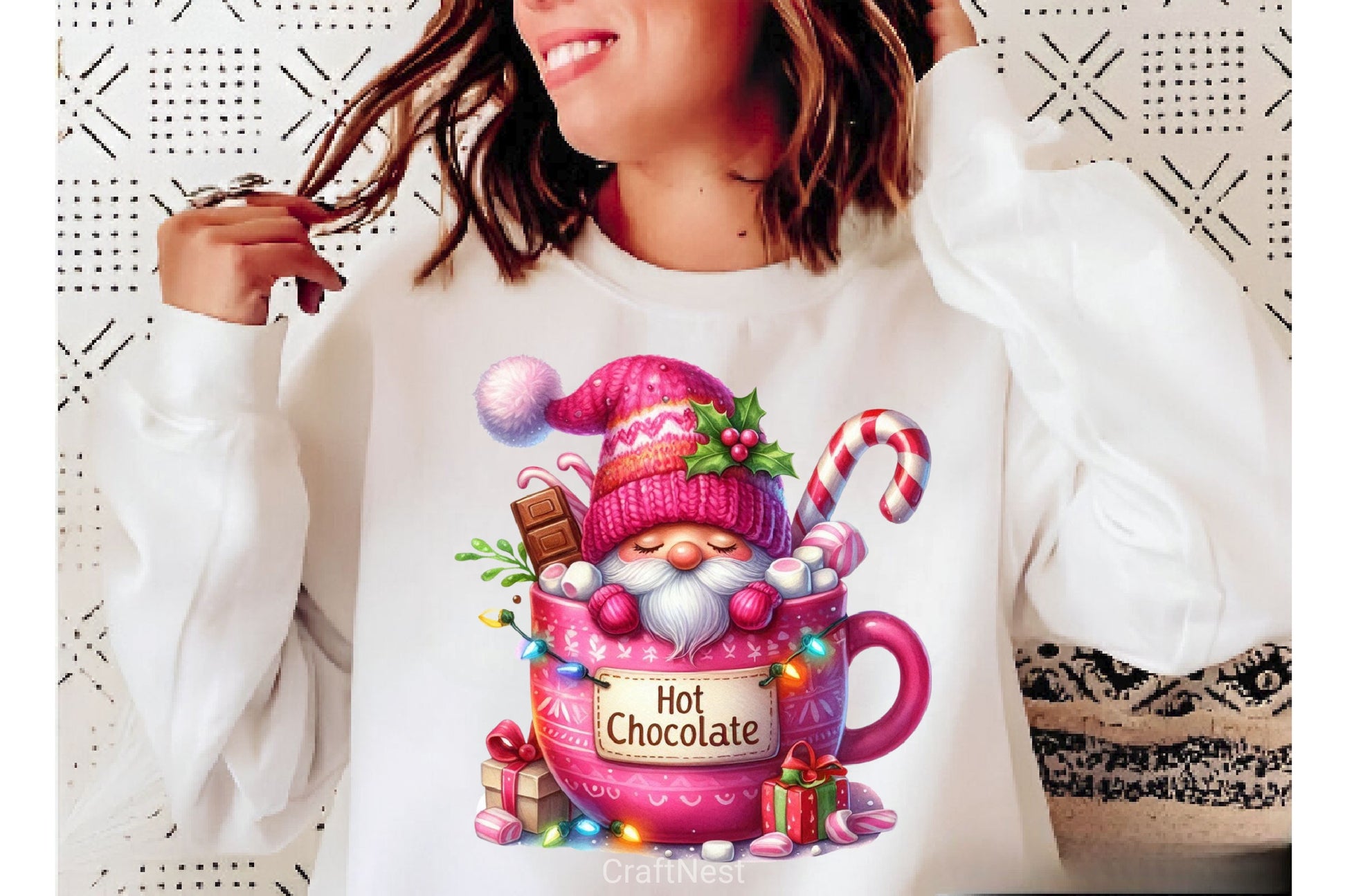 Christmas Hot Cocoa Gnomes Clipart Bundle 1 - CraftNest - Digital Crafting and Art