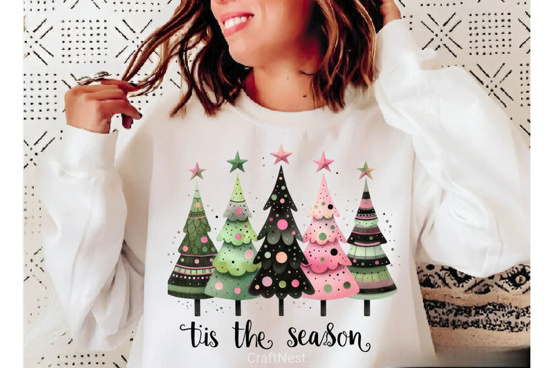 Christmas Trees Clipart Bundle 3 - CraftNest - Digital Crafting and Art