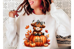 Autumn Highland Cow Clipart Bundle 3 - CraftNest - Digital Crafting and Art