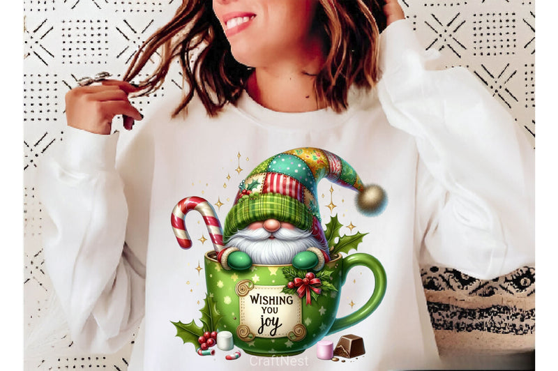 Christmas Hot Cocoa Gnomes Clipart Bundle 4 - CraftNest - Digital Crafting and Art