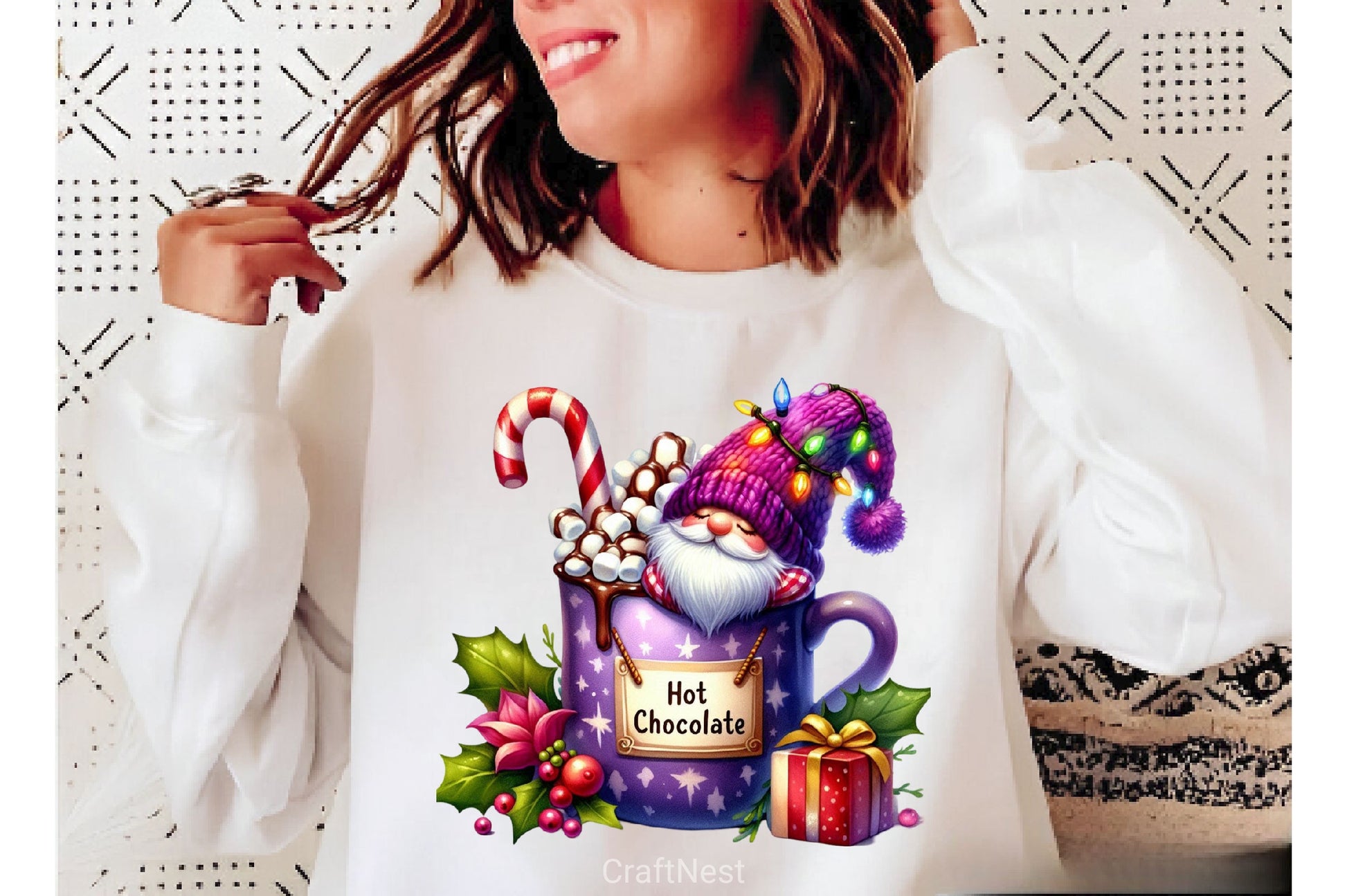 Christmas Hot Cocoa Gnomes Clipart Bundle 6 - CraftNest - Digital Crafting and Art