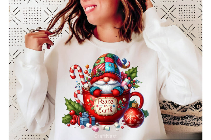 Christmas Hot Cocoa Gnomes Clipart Bundle 3 - CraftNest - Digital Crafting and Art