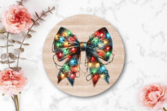 Coquette Christmas Bow Lights Bow Clipart Bundle 3 - CraftNest - Digital Crafting and Art