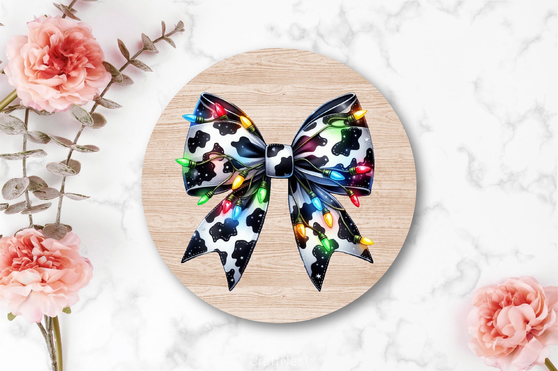 Coquette Christmas Bow Lights Bow Clipart Bundle - CraftNest - Digital Crafting and Art