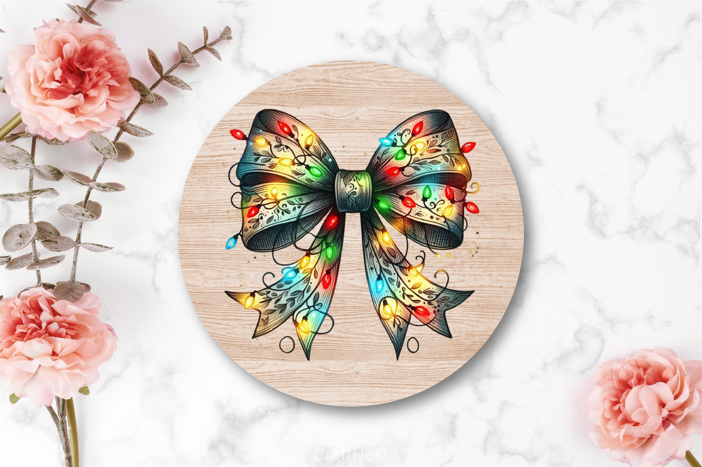 Coquette Christmas Bow Clipart Bundle 3 - CraftNest - Digital Crafting and Art