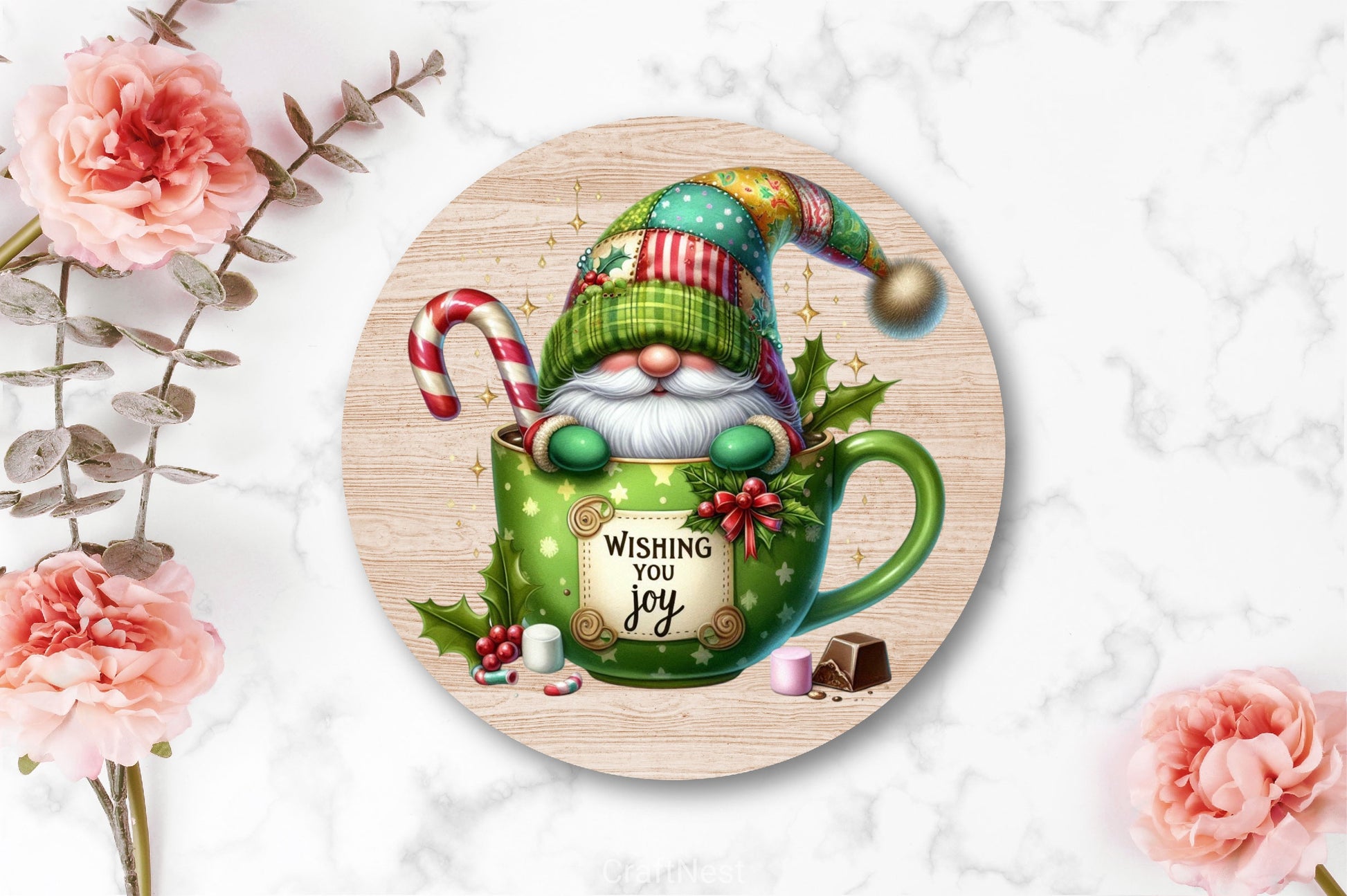 Christmas Hot Cocoa Gnomes Clipart Bundle 4 - CraftNest - Digital Crafting and Art