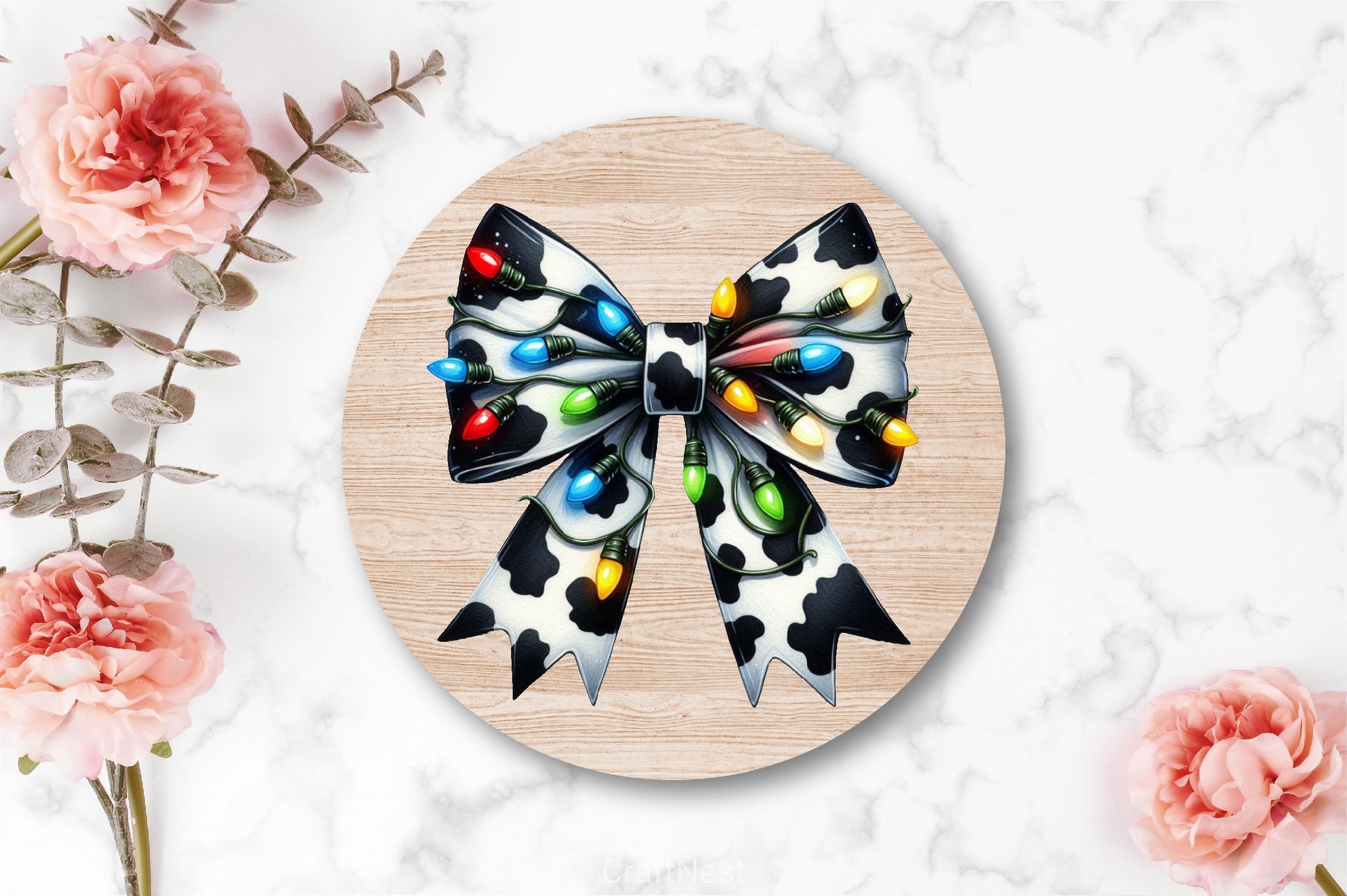 Coquette Christmas Bow Lights Bow Clipart Bundle 2 - CraftNest - Digital Crafting and Art