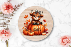 Autumn Highland Cow Clipart Bundle 3 - CraftNest - Digital Crafting and Art