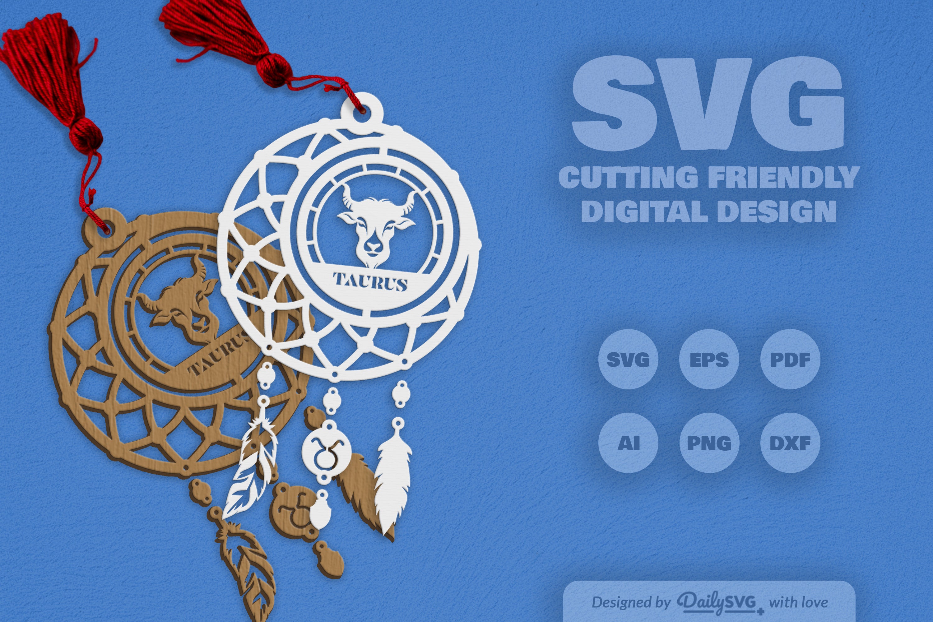 Taurus Dream Catcher Set SVG Bundle