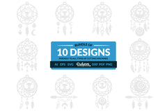 Taurus Dream Catcher Laser Cut Clipart Set - CraftNest - Digital Crafting and Art