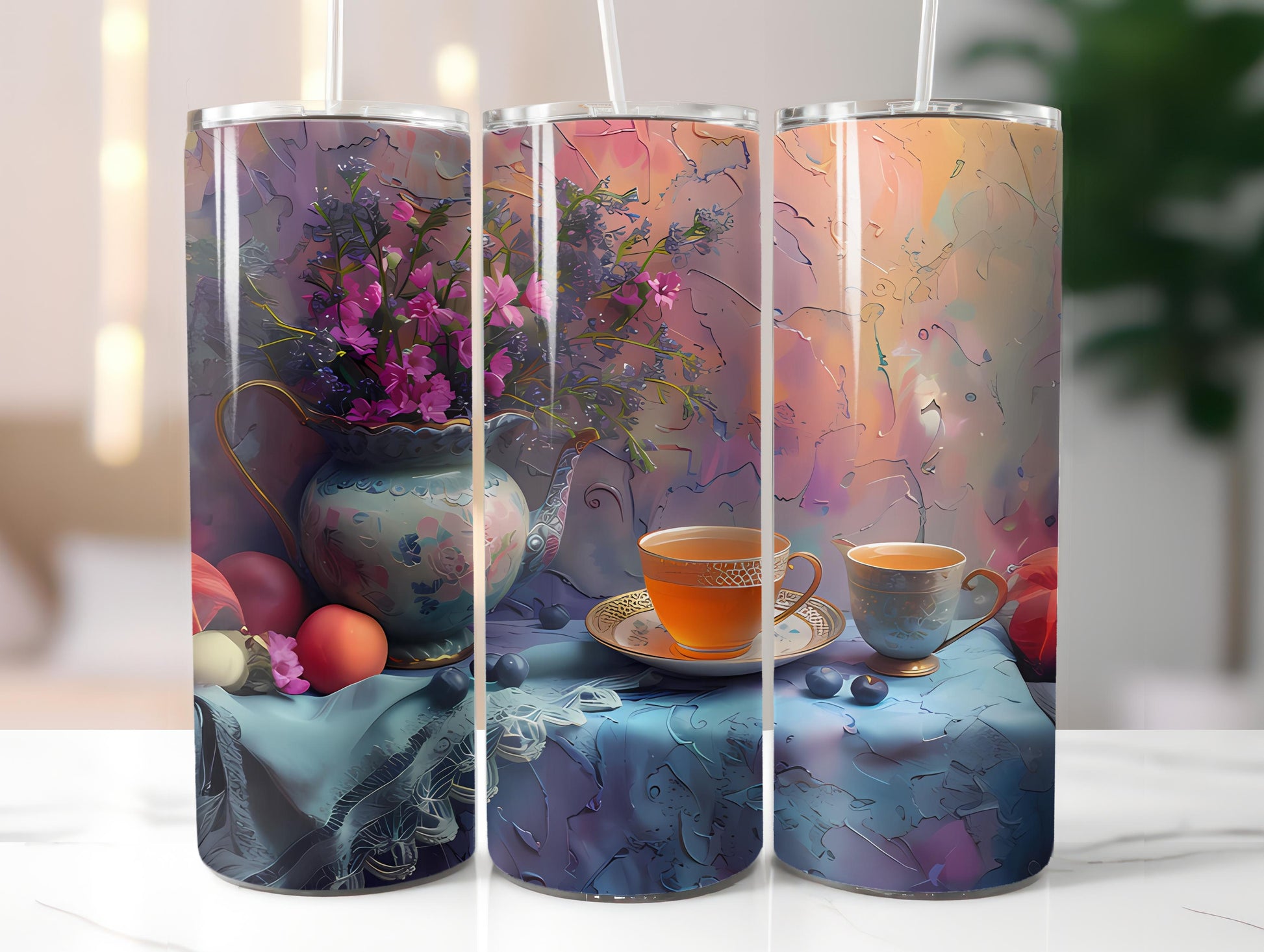 Tea Time 5 Tumbler Wrap - CraftNest - Digital Crafting and Art