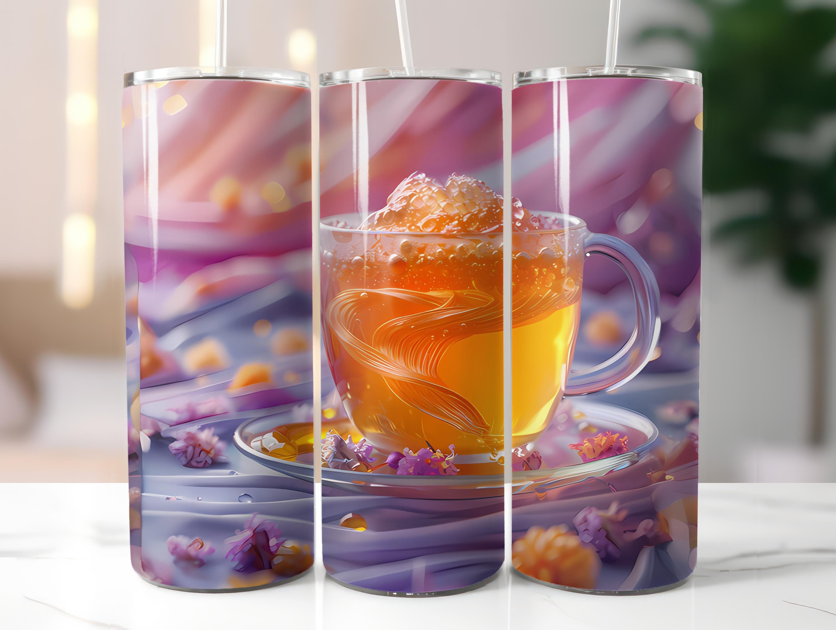 Tea Time 5 Tumbler Wrap - CraftNest - Digital Crafting and Art