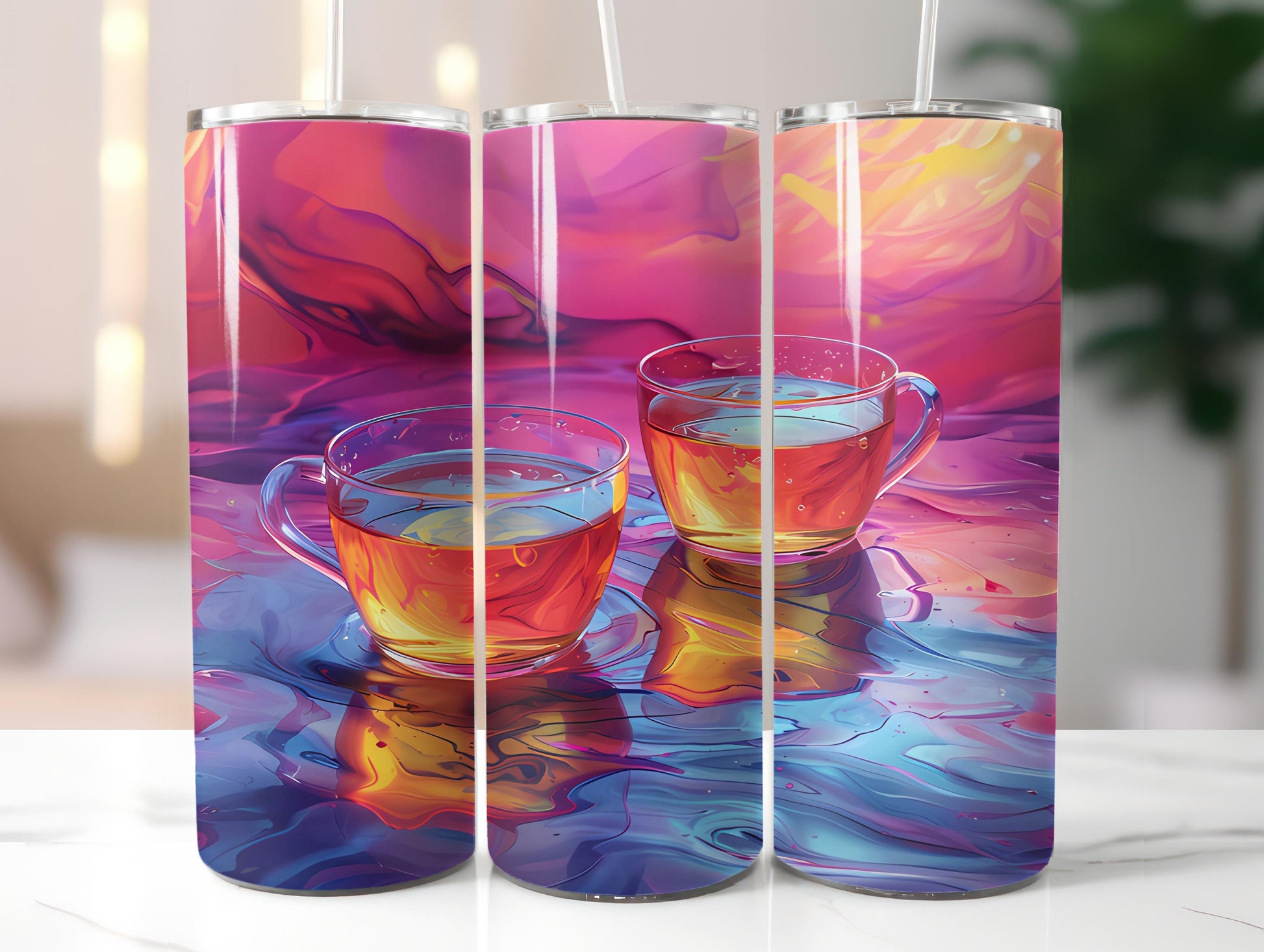 Tea Time 4 Tumbler Wrap - CraftNest - Digital Crafting and Art