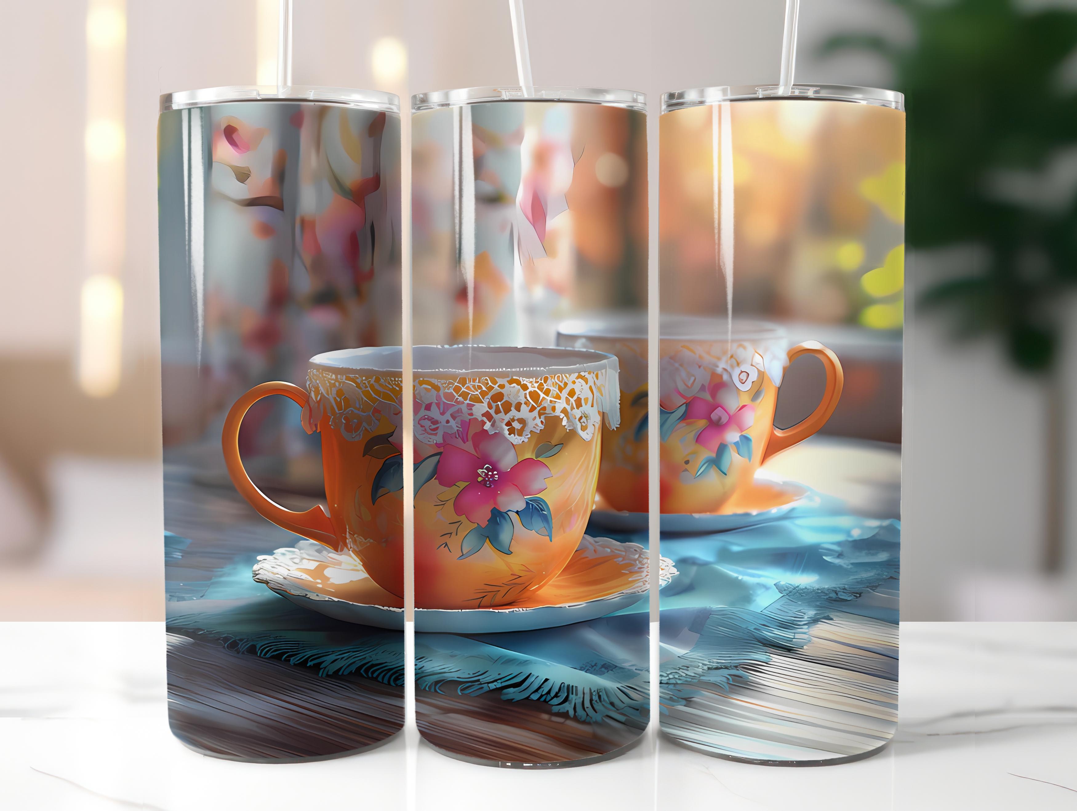 Tea Time 5 Tumbler Wrap - CraftNest - Digital Crafting and Art