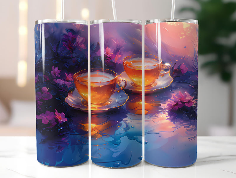 Tea Time 4 Tumbler Wrap - CraftNest - Digital Crafting and Art