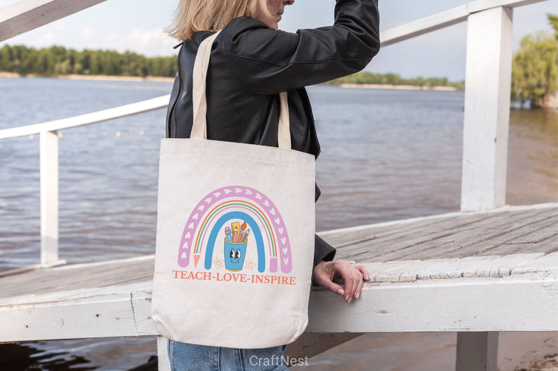 Teach Love Inspire SVG Bundle - CraftNest - Digital Crafting and Art