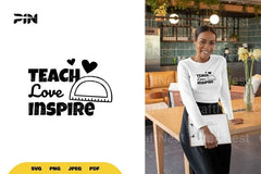Teach Love Inspire Teacher SVG Bundle - CraftNest - Digital Crafting and Art