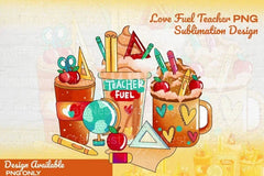 Teacher Fuel Coffee & Nurse Life Latte Clipart Bundle - CraftNest - Digital Crafting and Art