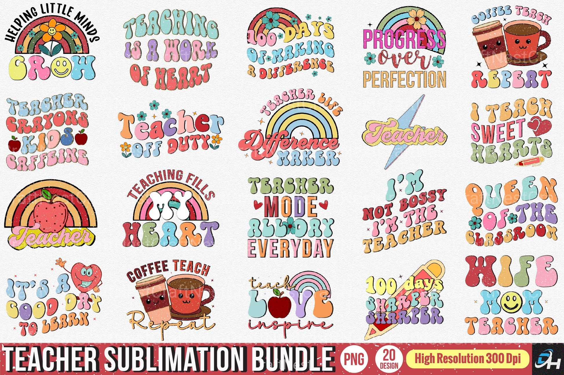 Teacher Clipart Bundle for Educational Resources - CraftNest - Digital Crafting and Art