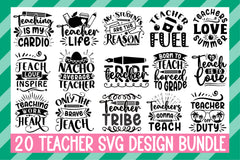 Teacher SVG Bundle 4 - CraftNest - Digital Crafting and Art