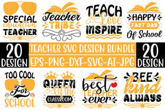 Teacher SVG Bundle 1 - CraftNest - Digital Crafting and Art