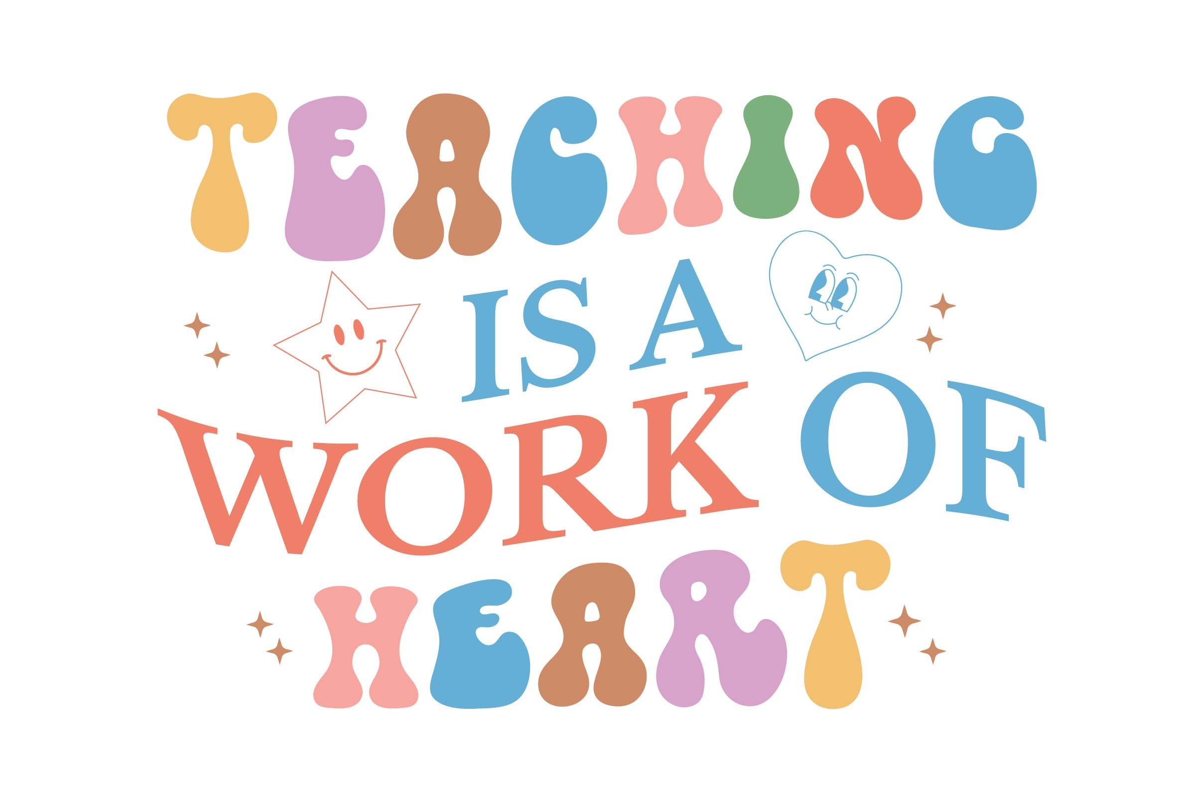 Teaching Is A Work Of Heart SVG Bundle - CraftNest - Digital Crafting and Art