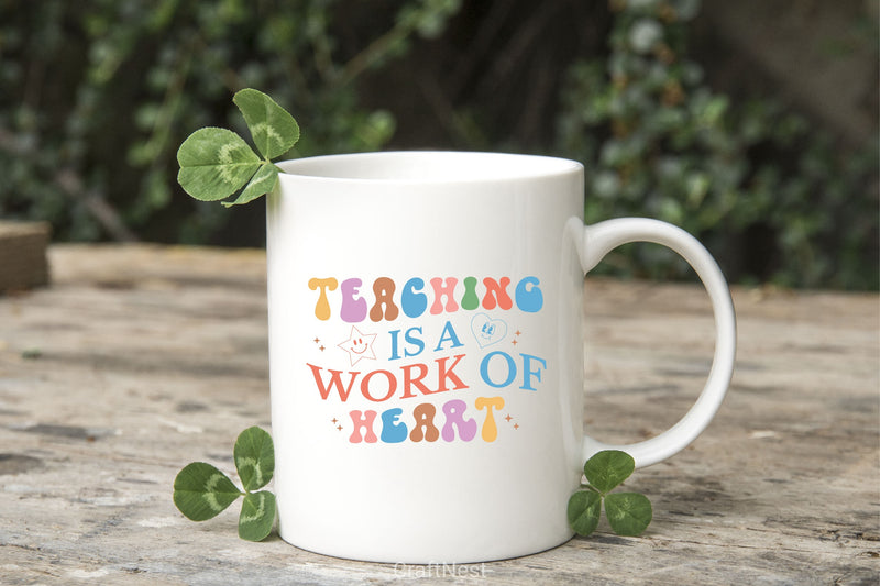 Teaching Is A Work Of Heart SVG Bundle - CraftNest - Digital Crafting and Art