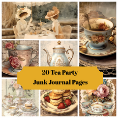 Tea Party Junk Journal Pages - CraftNest