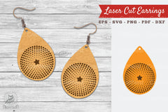 Tear Drop Laser Cut Earrings SVG Bundle - CraftNest - Digital Crafting and Art