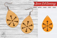 Tear Drop Laser Cut Earrings SVG Bundle - CraftNest - Digital Crafting and Art