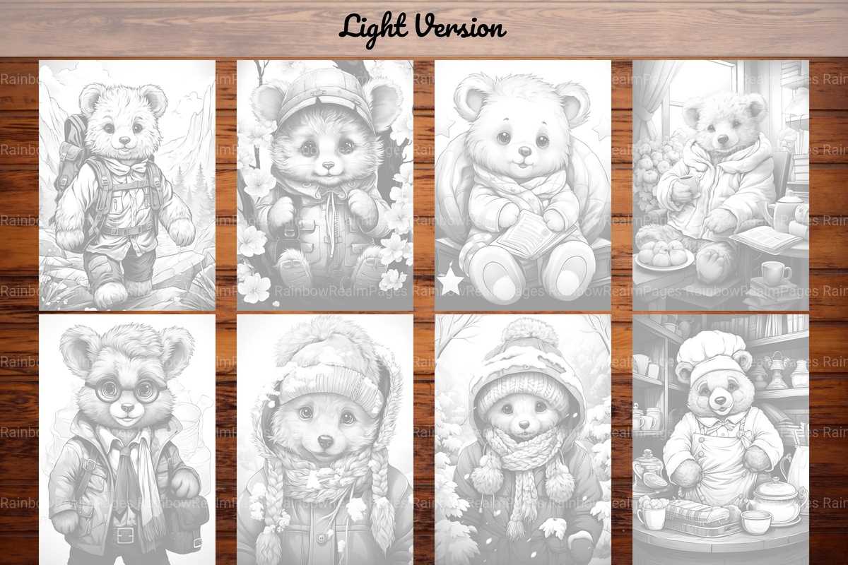 Teddy Bear Coloring Books - CraftNest