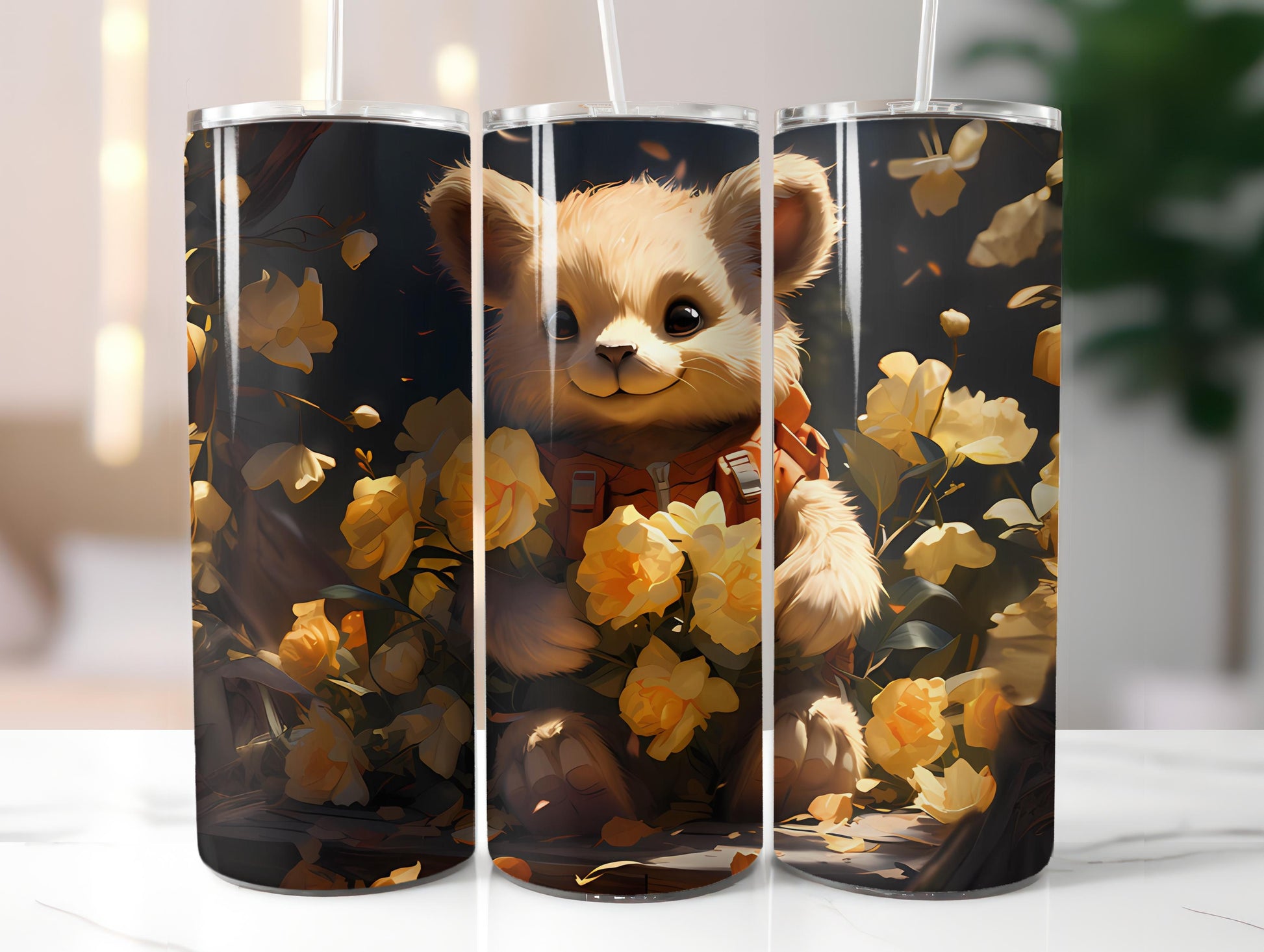 Teddy Bear Spring 6 Tumbler Wrap - CraftNest