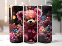 Teddy Bear Spring 2 Tumbler Wrap - CraftNest