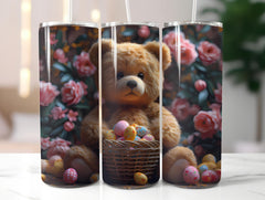 Teddy Bear Easter 1  Tumbler Wrap - CraftNest