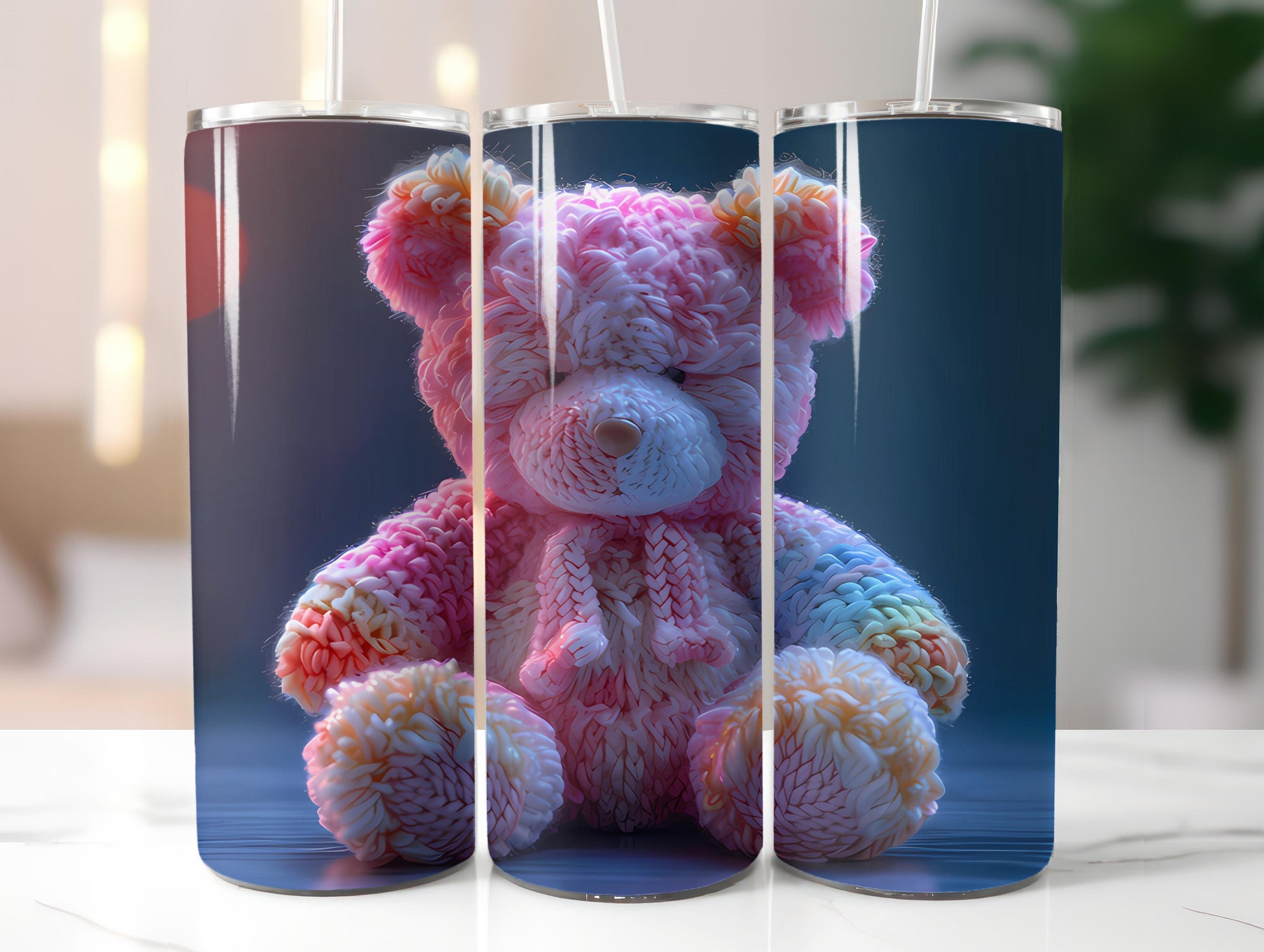 Teddy Bear Easter 3 Tumbler Wrap - CraftNest