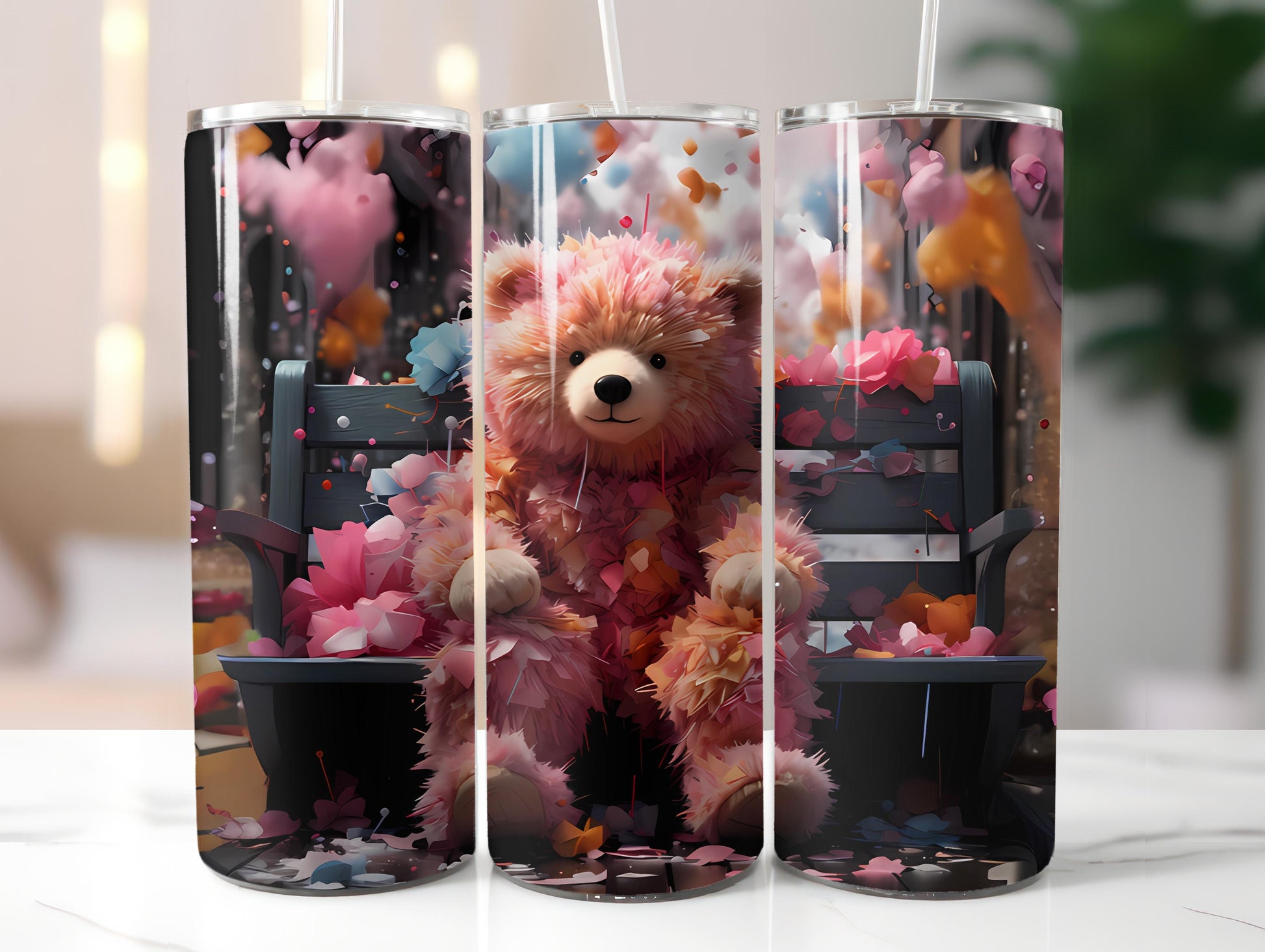 Teddy Bear Spring 5 Tumbler Wrap - CraftNest