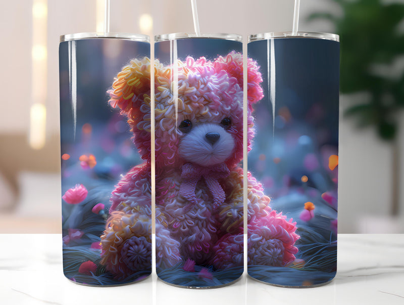 Teddy Bear Easter 3 Tumbler Wrap - CraftNest