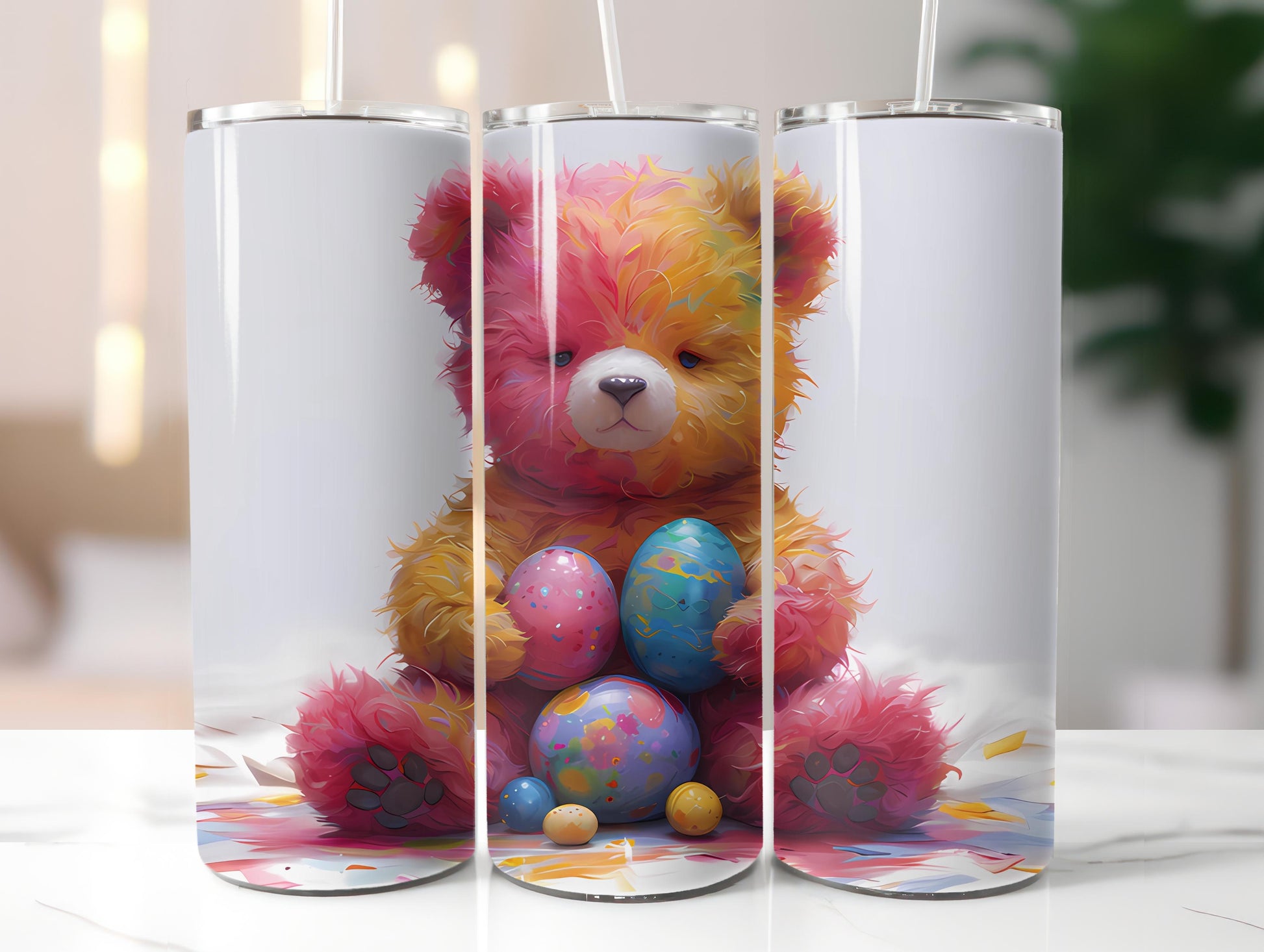 Teddy Bear Easter 4 Tumbler Wrap - CraftNest