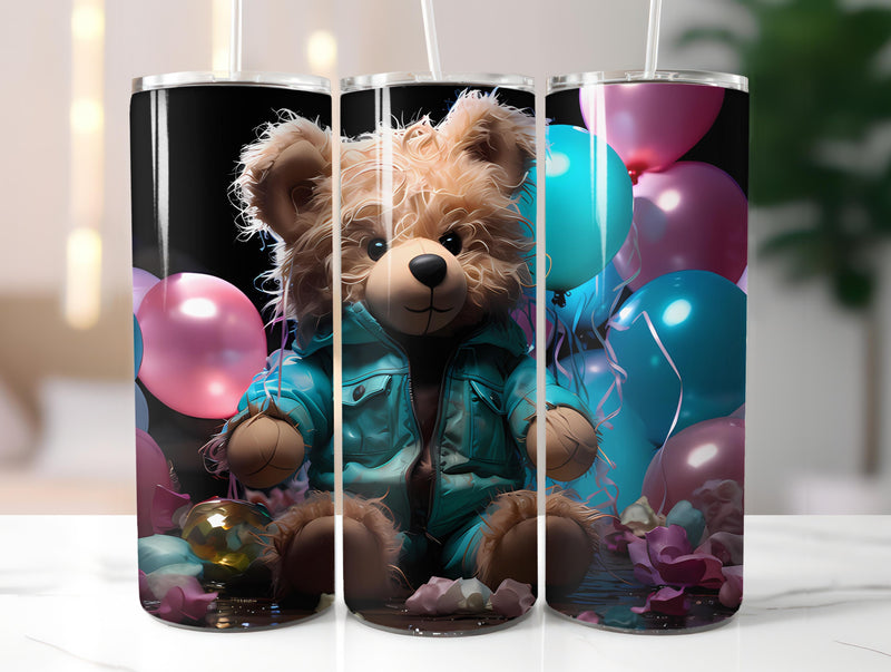 Teddy Bear Spring 4 Tumbler Wrap - CraftNest