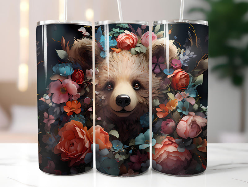 Teddy Bear Spring 1  Tumbler Wrap - CraftNest