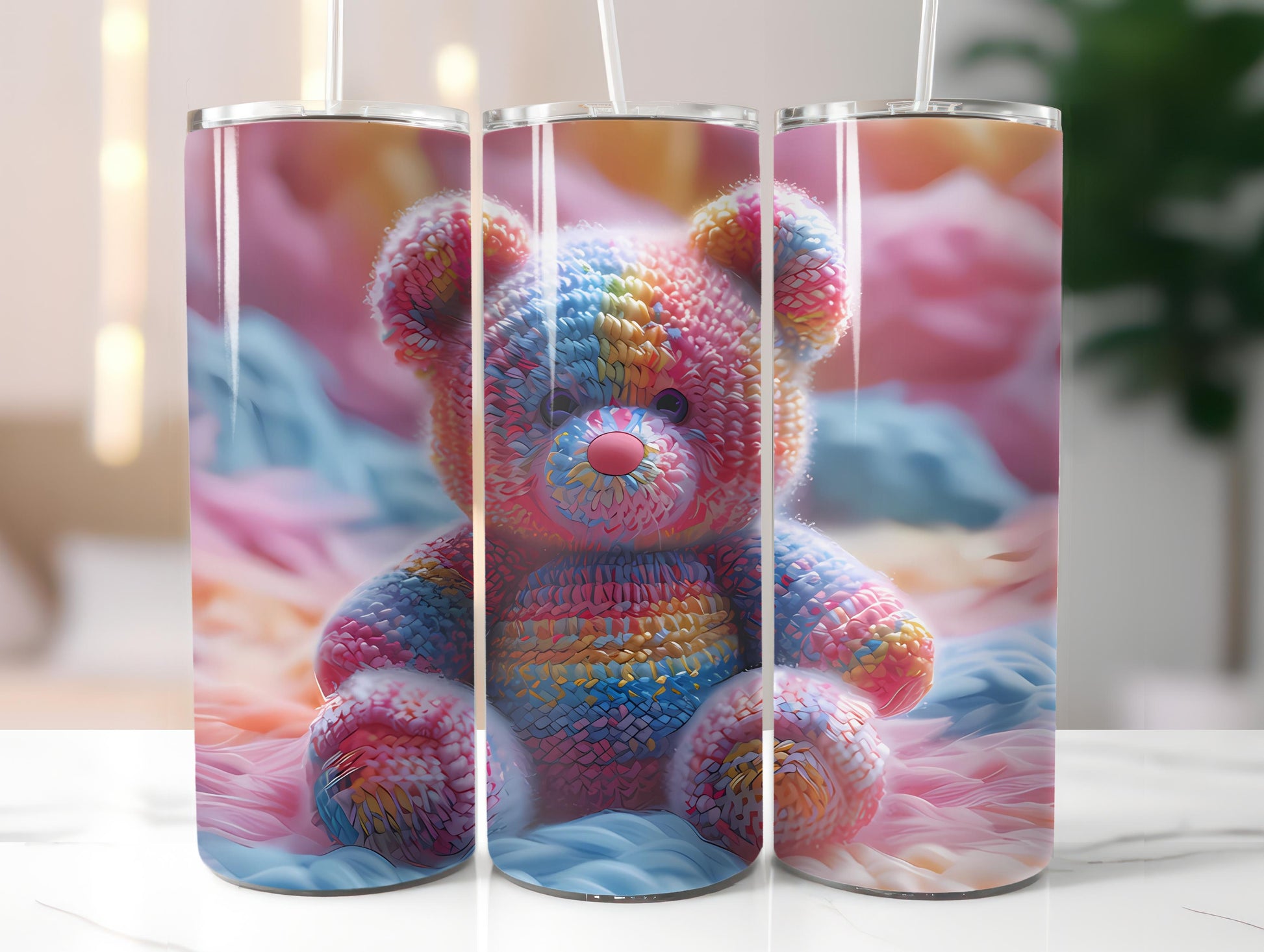 Teddy Bear Easter 2 Tumbler Wrap - CraftNest