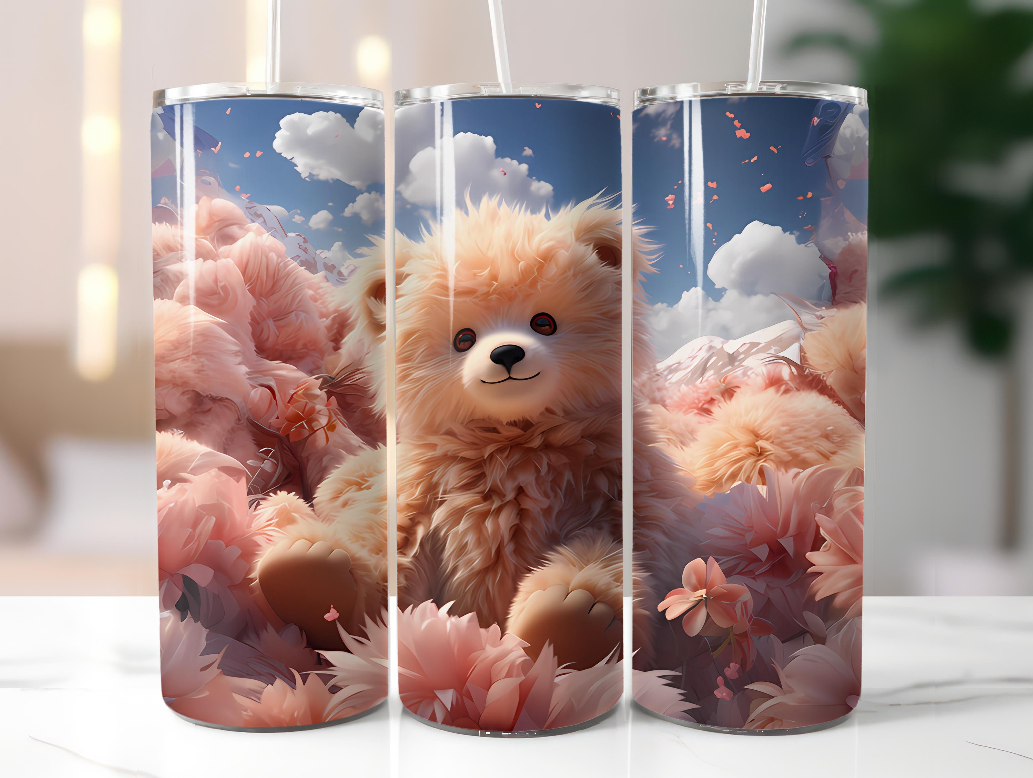 Teddy Bear Spring 3 Tumbler Wrap - CraftNest