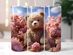 Teddy Bear Spring 2 Tumbler Wrap - CraftNest