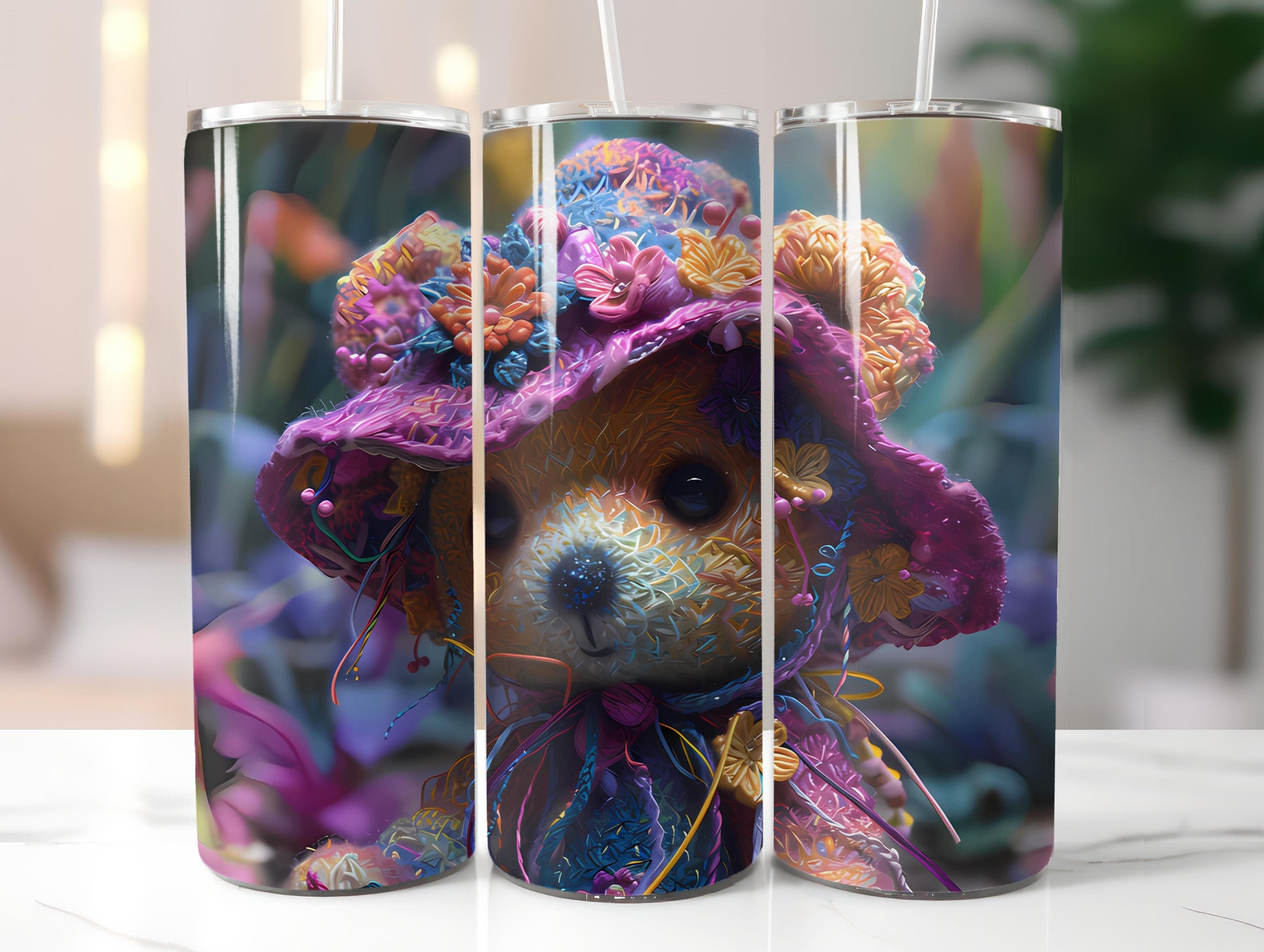 Teddy Bear Easter 1  Tumbler Wrap - CraftNest