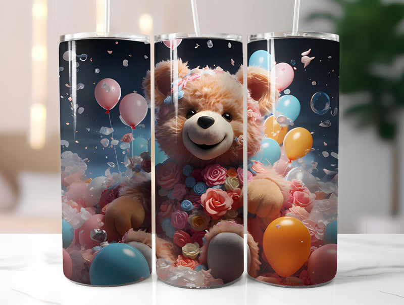 Teddy Bear Spring 5 Tumbler Wrap - CraftNest